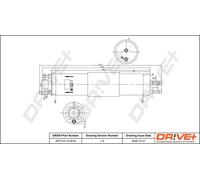 Filtro de combustible Filtro de tubería DP1110.13.0016 Drve+ para BMW 3 3 Coupé