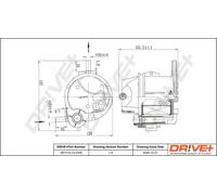 Filtro de combustible Filtro de tubería DP1110.13.0100 Drve+ para PEUGEOT FORD