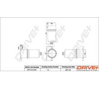 Filtro de combustible Filtro de tubería DP1110.13.0144 Drve+ para VW
