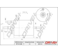 Filtro de combustible Filtro de tubería DP1110.13.0188 Drve+ para AUDI A4 B6