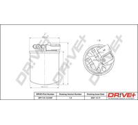Filtro de combustible Filtro de tubería DP1110.13.0197 Drve+ para MERCEDES-BENZ