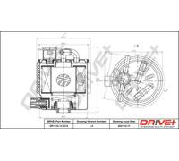 Filtro de combustible Filtro de tubería DP1110.13.0214 Drve+ para NISSAN
