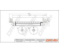 Filtro de combustible Filtro de tubería DP1110.13.0294 Drve+ para AUDI A6 C7