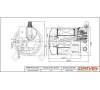 Filtro de combustible Filtro de tubería DP1110.13.0310 Drve+ para MERCEDES-BENZ