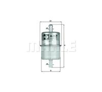 KNECHT FILTER Filtro combustible para MAZDA: 323, E, 1300, 929, 818, 626, 616, 1000, B & INNOCENTI: Mini tre & HONDA: Prelude, Accord (Ref: KL 11 OF)