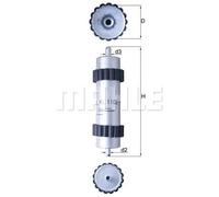 KNECHT FILTER Filtro combustible para AUDI: A6, A7 (Ref: KL 1102)