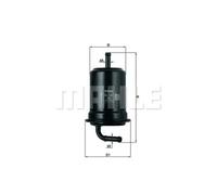 Filtro de combustible Filtro de tubería KL 121 KNECHT para MAZDA MX-6 626 IV