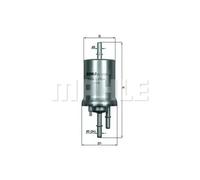 KNECHT KL 158 Filtro combustible