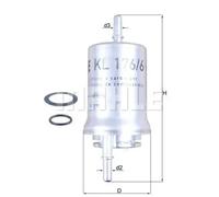 Filtro de combustible Filtro de tubería KL 176/6D MAHLE para VW SKODA AUDI SEAT