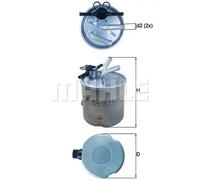 Filtro de combustible Filtro de tubería KL 440/37 KNECHT para NISSAN