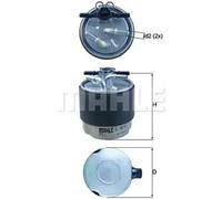 1 Filtro combustible MAHLE KL 440/41 adecuado para NISSAN RENAULT
