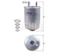 KNECHT FILTER Filtro combustible para RENAULT: MÃ©gane, ScÃ©nic, Fluence & SUZUKI: Grand Vitara (Ref: KL 485/5D)