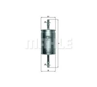 Filtro de combustible Filtro de tubería KL 559 MAHLE para FORD VOLVO MAZDA