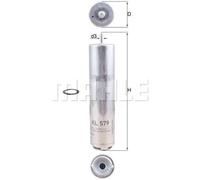 Filtro de combustible Filtro de tubería KL 579D MAHLE para BMW ALPINA MINI