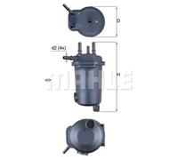 Filtro de combustible Filtro de tubería KL 632D KNECHT para RENAULT SUZUKI