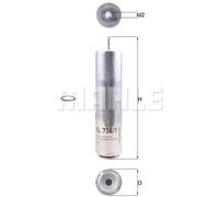 KNECHT FILTER Filtro combustible para BMW: SÃ©rie 3, SÃ©rie 2, SÃ©rie 1, SÃ©rie 4 & MINI: MINI & ALPINA: D3, D4 (Ref: KL 736/1D)