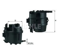 MAHLE KL 779 - Filtro de combustible