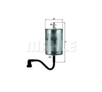 KNECHT FILTER Filtro combustible para PORSCHE: Boxster, 911, Cayman (Ref: KL 80)