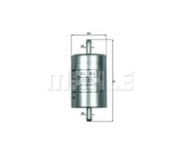 Filtro combustible KNECHT KL 86