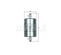 knecht KL 86 Filtro de combustible