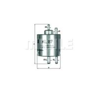 Filtro de combustible KNECHT KL 87