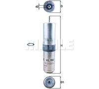 Filtro de combustible Filtro de tubería KL 983D MAHLE para MINI BMW