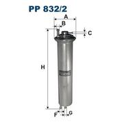 Filtro combustible FILTRON PP832/2