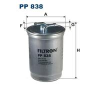 Filtro de combustible Filtro de tubería PP 838 FILTRON para FORD VW SEAT ROVER