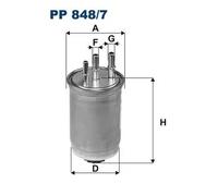 Filtro de combustible Filtro de tubería PP 848/7 FILTRON para FORD