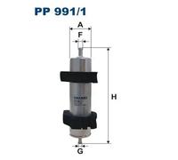 Filtro combustible FILTRON PP991/1