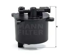 Filtro de combustible Filtro de tubería WK 12 004 MANN-FILTER para CITROËN