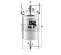 Filtro de combustible Filtro de tubería WK 5003 MANN-FILTER para SMART