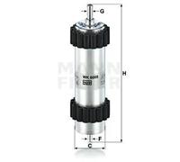 Mann Filter Filtro de combustible WK 6008 Filtro de tubería