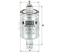 Filtro combustible MANN-FILTER WK 612/3