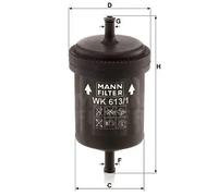 Filtro de combustible Filtro de tubería WK 613/1 MANN-FILTER para FIAT LANCIA