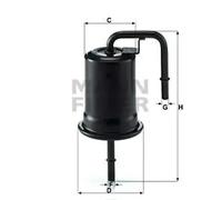 MANN-FILTER WK 614/45 Filtro de combustible - para Automóviles + Vehículos de transporte