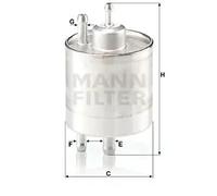 Filtro de combustible Filtro de tubería WK 711/1 MANN-FILTER para MERCEDES-BENZ