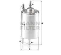 Filtro de combustible Filtro de tubería WK 720/6 MANN-FILTER para AUDI SEAT
