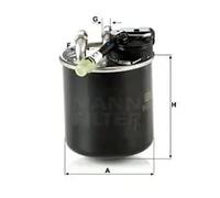 Filtro combustible MANN-FILTER WK 820/17
