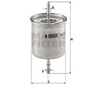 Filtro de combustible Filtro de tubería WK 822/2 MANN-FILTER para VOLVO S40 I