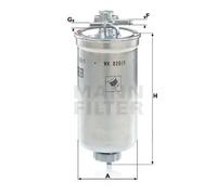 MANN-FILTER Filtro de combustible WK 829/1 x para automóviles y vehículos de transporte