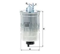 Filtro combustible MANN-FILTER WK 829/2