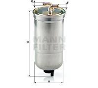 MANN-FILTER WK 853/16 Filtro de combustible - para Automóviles + Vehículos de transporte