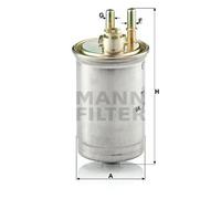 Filtro combustible MANN-FILTER WK 853/7