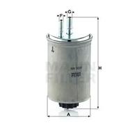 Filtro de combustible Filtro de tubería WK 9036 MANN-FILTER