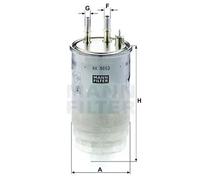 Filtro de combustible Filtro de tubería WK 9053 z MANN-FILTER para FIAT PEUGEOT