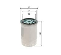 Filtro de combustible Filtro enroscable 1 457 434 511 BOSCH para KIA HYUNDAI