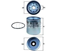 KNECHT FILTER Filtro combustible para JEEP: Cherokee, Grand Cherokee & CHRYSLER: Grand Voyager, Voyager (Ref: KC 238D)