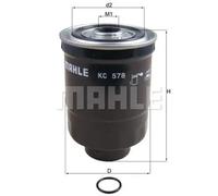 MAHLE KC 578D Filtro combustible Filtro enroscable - Para Automóviles Compatible con HYUNDAI H-1 Cargo TQ, KIA K2500 SD, MITSUBISHI PAJERO II Canvas Top V2W, V4W, ISUZU TROOPER UBS, VAUXHALL, BEDFORD