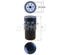 Filtro de combustible Filtro enroscable KC 98 KNECHT para BMW 3 5 5 Touring 7